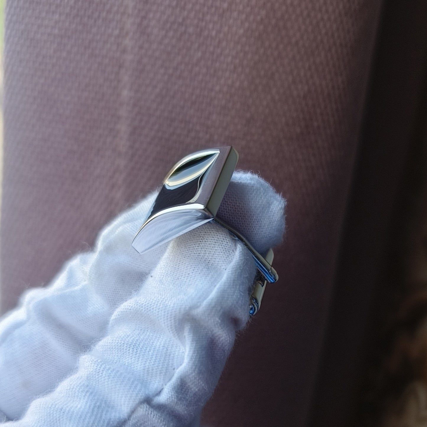 Classic Black Square French Cufflinks Cross-border Epoxy Cufflinks Nail